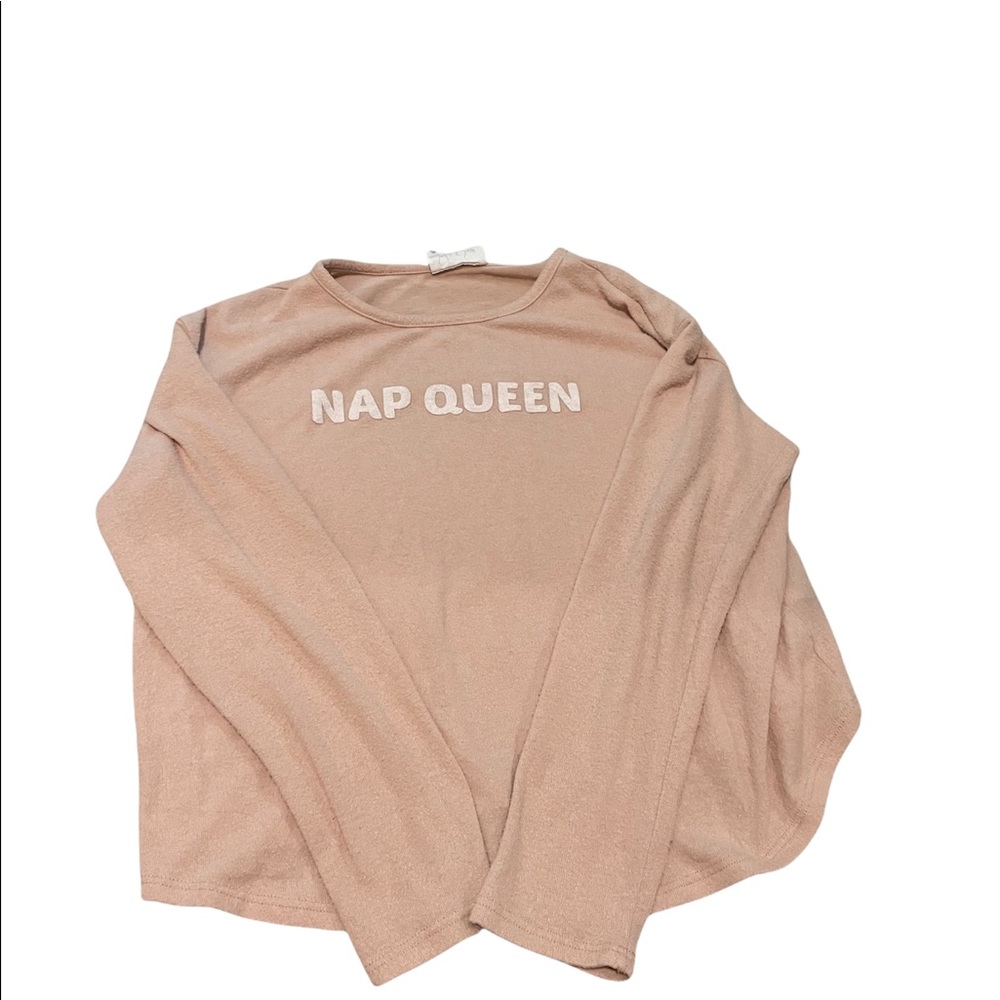 Sadie & Sage light pink Nap Queen soft long sleeve